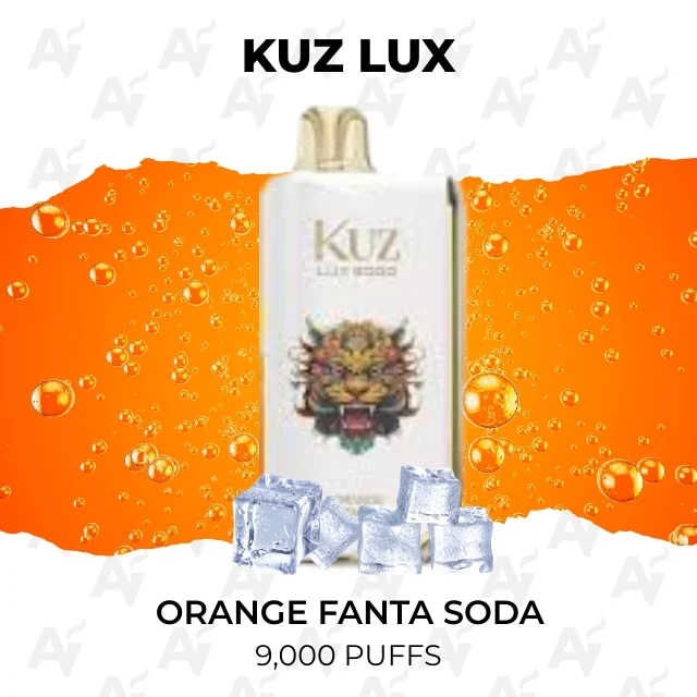 KUZ Lux Orange Fanta Soda 9000 Puffs