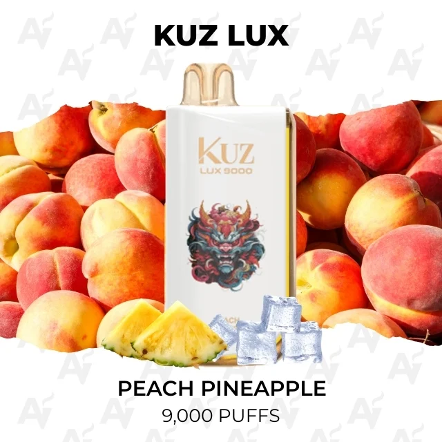 KUZ Lux Peach Pineapple 9000 Puffs