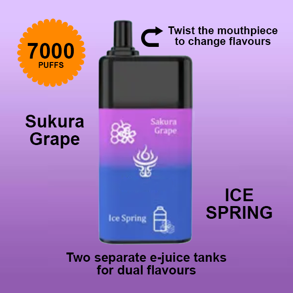Mooodan Sukura Grape + ICE Spring 7000 Puffs