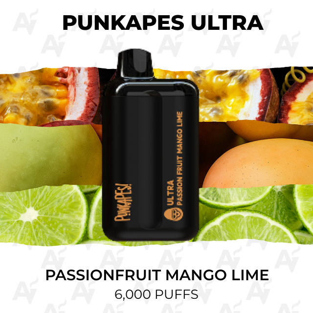 Punkapes Ultra Passionfruit Mango Lime 6000 Puffs