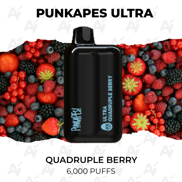 Punkapes Ultra Quadruple Berry 6000 Puffs