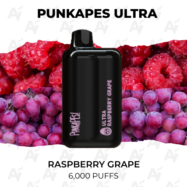 Punkapes Ultra Raspberry Grape 6000 Puffs