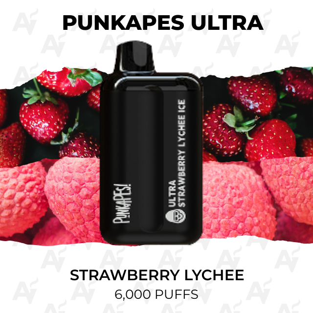 Punkapes Ultra Strawberry Lychee 6000 Puffs