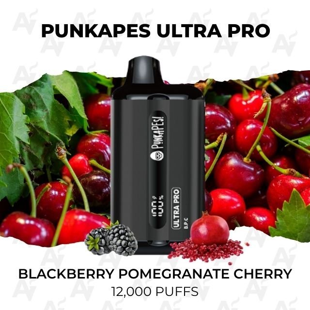 Punkapes Ultra Pro Blackberry Pomegranate Cherry 12000 Puffs