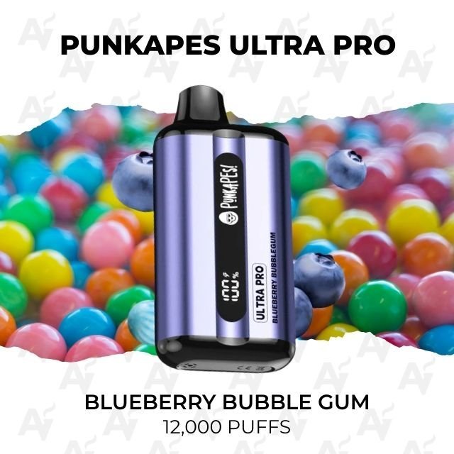 Punkapes Ultra Pro Blueberry Raspberry Bubble Gum 12000 Puffs