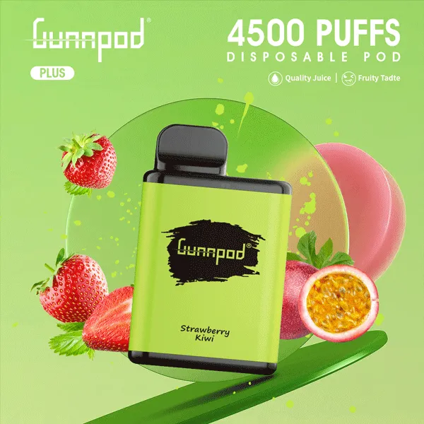 Gunnpod Plus Strawberry Kiwi 4500 Puffs