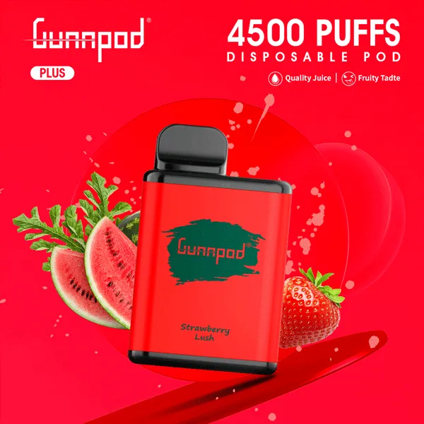 Gunnpod Plus Strawberry Lush 4500 Puffs