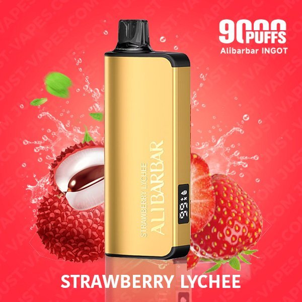 Alibarbar Ingot Strawberry Lychee 9000 Puffs