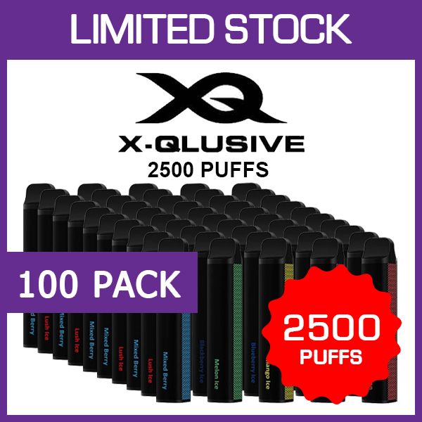 100 Pack X - Qlusive X - Qlusive 2500 Puffs